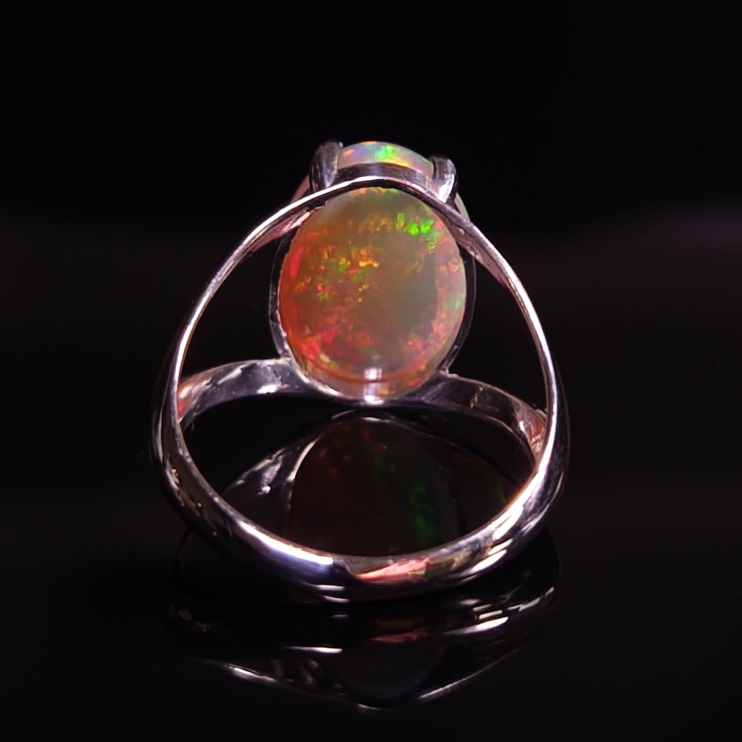 3.6 ct Welo Opal Ring - Sterling Silver Ring